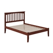 Mission Full Solid Wood Platform Bed in Walnut