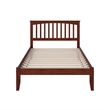 Mission Full Solid Wood Platform Bed in Walnut