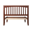 Mission Full Solid Wood Platform Bed in Walnut