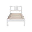 Richmond Twin Solid Wood Platform Bed in White