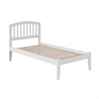 Richmond Twin Solid Wood Platform Bed in White