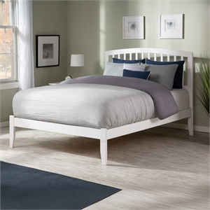 Richmond Full Solid Wood Platform Bed in White