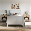 AFI Portland Twin XL Wood Foundation Bed Frame with Matching Footboard White