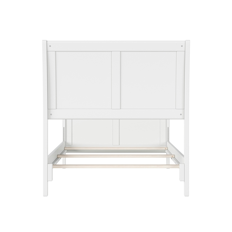 AFI Portland Twin XL Wood Foundation Bed Frame with Matching Footboard White