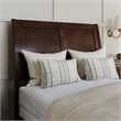 AFI Portland Twin XL Wood Foundation Bed Frame with Matching Footboard Walnut