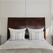 AFI Portland Twin XL Wood Foundation Bed Frame with Matching Footboard Walnut
