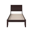Portland Twin Solid Wood Platform Bed in Espresso