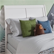 Portland Twin Wood Platform Bed with Matching Footboard & Twin Trundle in White