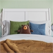 Portland Twin Wood Platform Bed with Matching Footboard & Twin Trundle in White