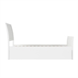 Portland Twin Wood Platform Bed with Matching Footboard & Twin Trundle in White