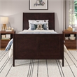 AFI Portland Twin Wood Foundation Bed Frame with Matching Footboard Espresso