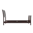 AFI Portland Twin Wood Foundation Bed Frame with Matching Footboard Espresso
