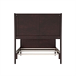 AFI Portland Twin Wood Foundation Bed Frame with Matching Footboard Espresso