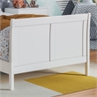 AFI Portland Twin Wood Foundation Bed Frame with Matching Footboard White