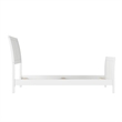 AFI Portland Twin Wood Foundation Bed Frame with Matching Footboard White