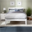 Portland Full Solid Wood Platform Bed in White