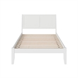 Portland Full Solid Wood Platform Bed in White