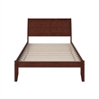 Portland Full Solid Wood Platform Bed in Walnut
