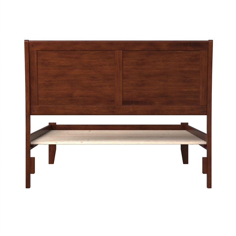 Portland Full Solid Wood Platform Bed in Walnut