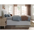 Portland Full Wood Platform Bed with Matching Footboard & Twin Trundle in White