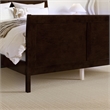 AFI Portland Full Wood Foundation Bed Frame with Matching Footboard Espresso
