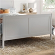 AFI Portland Full Wood Foundation Bed Frame with Matching Footboard White