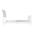 AFI Portland Full Wood Foundation Bed Frame with Matching Footboard White
