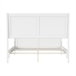AFI Portland Full Wood Foundation Bed Frame with Matching Footboard White
