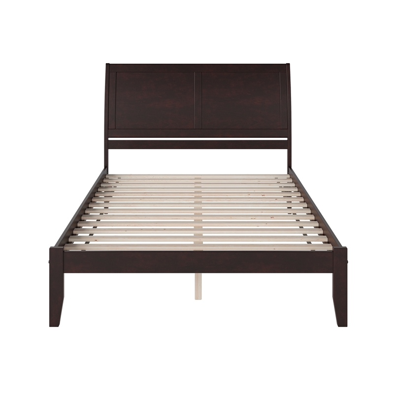 Portland Queen Solid Wood Platform Bed in Espresso