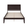 Portland Queen Solid Wood Platform Bed in Espresso