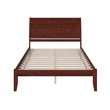 Portland Queen Solid Wood Platform Bed in Walnut