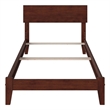 Orlando Twin XL Solid Wood Foundation Bed in Walnut