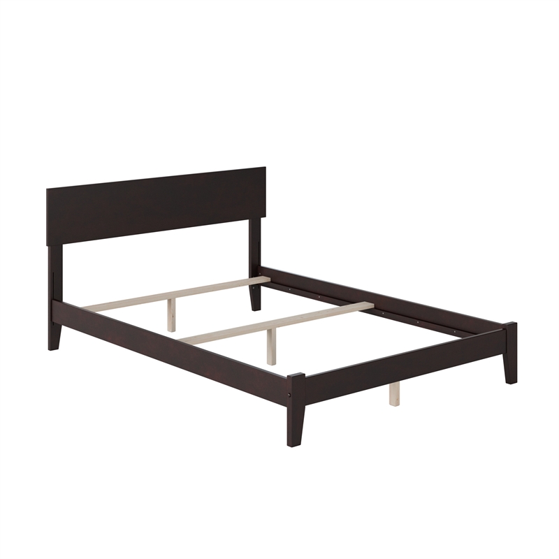 Orlando Full Solid Wood Foundation Bed in Espresso
