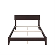 Orlando Full Solid Wood Foundation Bed in Espresso