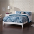 Orlando Full Solid Wood Foundation Bed in White