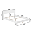 Orlando Full Solid Wood Foundation Bed in White