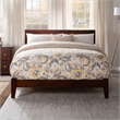 Orlando Full Solid Wood Foundation Bed in Walnut