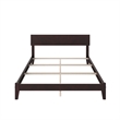 Orlando Queen Solid Wood Foundation Bed in Espresso