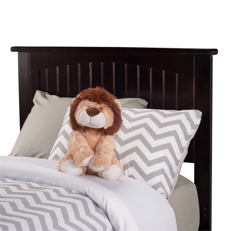 Nantucket Twin XL Solid Wood Foundation Bed in Espresso