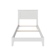 Nantucket Twin XL Solid Wood Foundation Bed in White