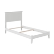Nantucket Twin Solid Wood Foundation Bed in White