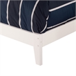 Nantucket Twin Solid Wood Foundation Bed in White
