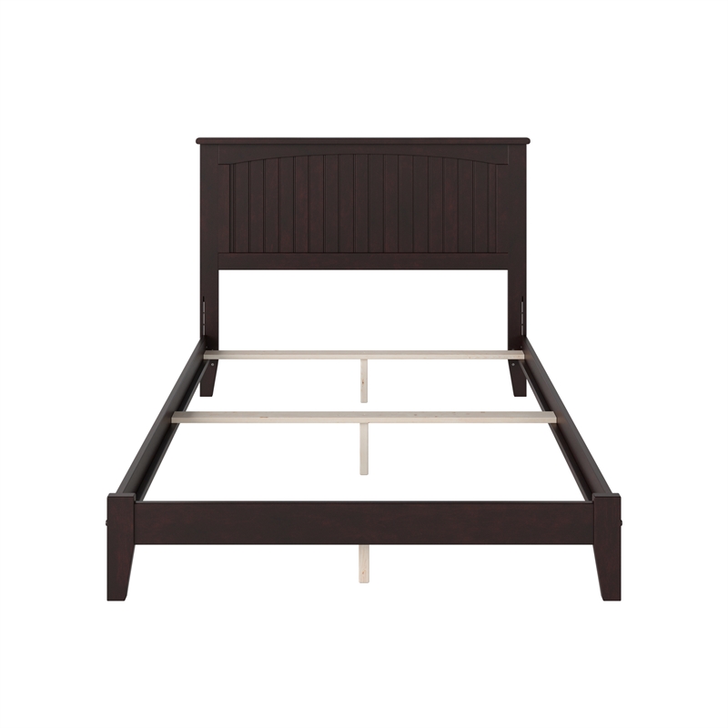 Nantucket Full Solid Wood Foundation Bed in Espresso