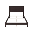 Nantucket Full Solid Wood Foundation Bed in Espresso