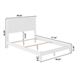 Nantucket Full Solid Wood Foundation Bed in White