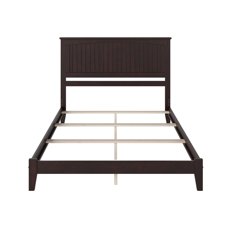 Nantucket Queen Solid Wood Foundation Bed in Espresso