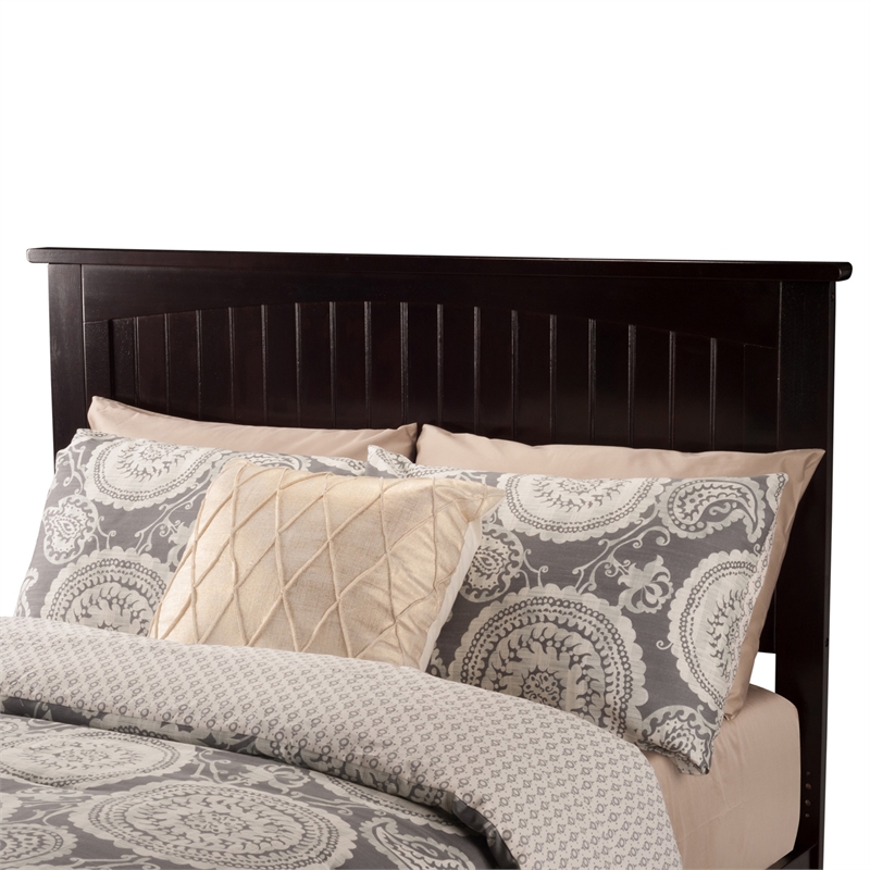 Nantucket Queen Solid Wood Foundation Bed in Espresso