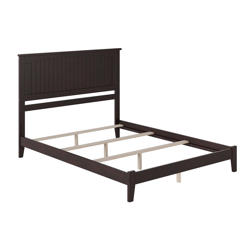 Nantucket King Solid Wood Foundation Bed in Espresso