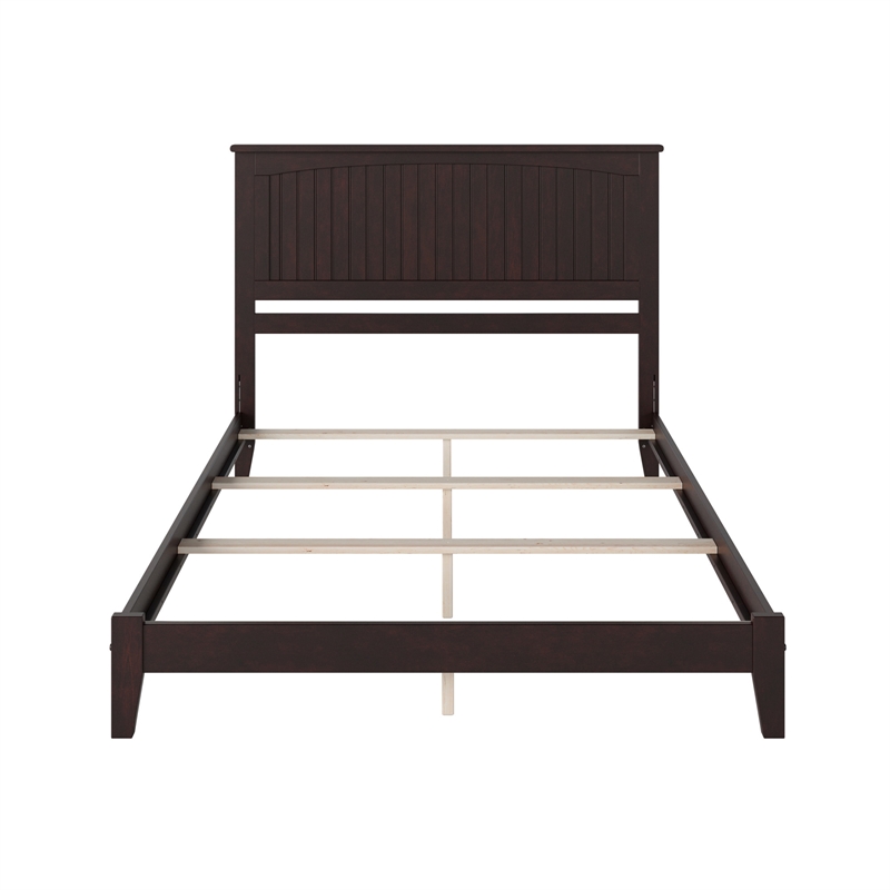 Nantucket King Solid Wood Foundation Bed in Espresso