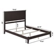 Nantucket King Solid Wood Foundation Bed in Espresso